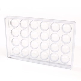 Поликарбонатна форма бонбон "Бял - петнист"