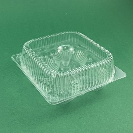 Пластмасова кутия за мини кексчета и мъфини - 196х196 h81мм