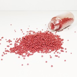 Захарна поръска "Топ-Топ перлен - Червен - 30гр"