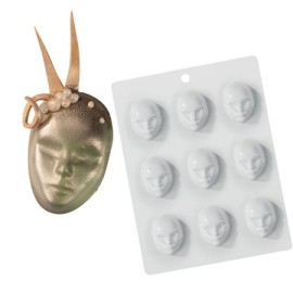 Форма за шоколадова отливка "Венецианска маска" 4