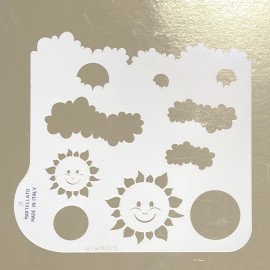 Шаблон за декорация  "Слънце и облаци"