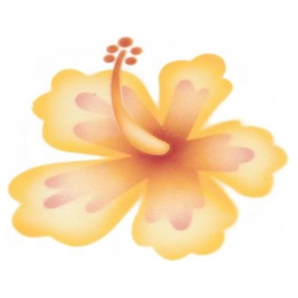 Шаблон за декорация  "Хибискус"