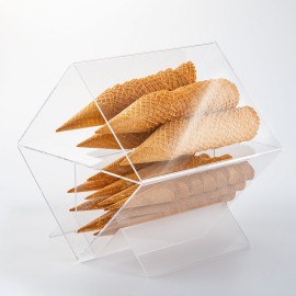 Поставка за фунийки с подвижен делител