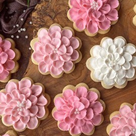 Комплект метални кутери Цвете 7 елемента