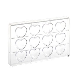 Поликарбонатна форма за бонбон "Сърчице"