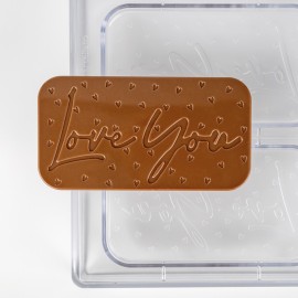 Поликарбонатна форма бар "Love you"