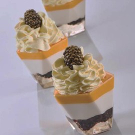 Прозрачна чаша петоъгълник "Penta" 10 бр. 