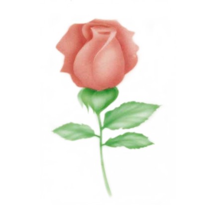 Шаблон за въздушна четка "Роза"