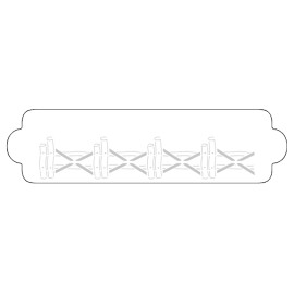 Шаблон за въздушна четка "Дървена ограда"