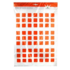 Шаблон шоколадова отливка - Квадрат 25х25мм