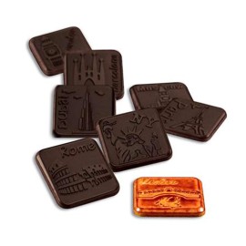 Поликарбонатна форма бонбон "Градове"