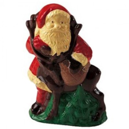 3D Поликарбонатна форма "Дядо Коледа с елен"