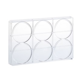 Поликарбонатна форма за шоколад „Circle 75“