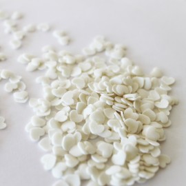 Захарна поръска "Сърца" - Бели - 250гр