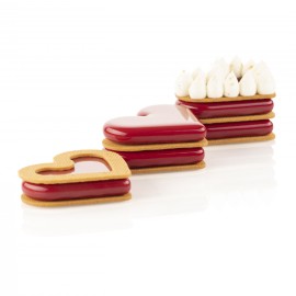 Силиконова форма "Level Hearts 35"