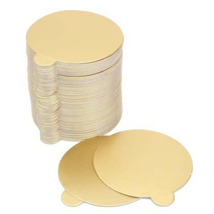 Позлатени подложки Ø10см - 100бр/пакет