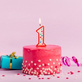 Захарна поръска "Звезди" - Червени - 250гр