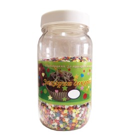 Захарна поръска "Конфети" - Шарени - 250гр