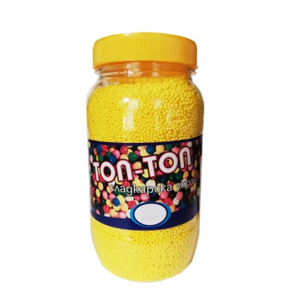 Захарна поръска "Топ-Топ" - Жълт - 400гр