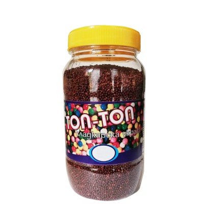 Захарна поръска "Топ-Топ" - Кафяв - 400гр