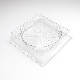 Форма за шоколадова отливка "Кръгло пънче"