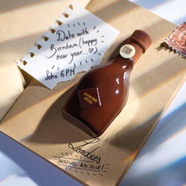 Форма за шоколадова отливка "Шампанско"