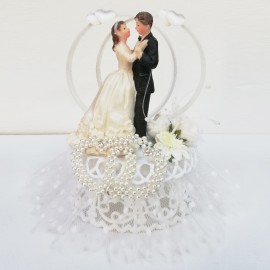 Сватбена фигурка - Влюбена двойка на подиум