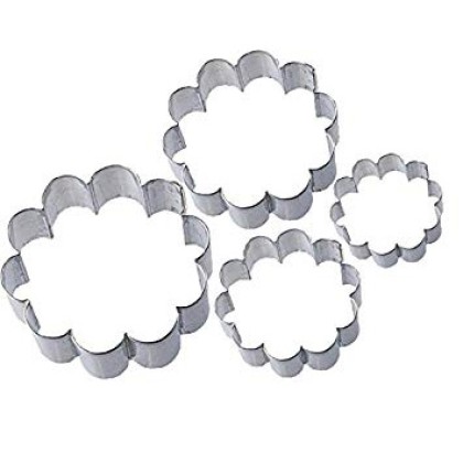 Mетален кутер "Къдраво цвете" 4 елемента