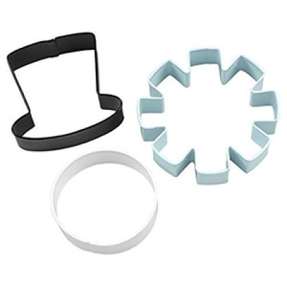 Комплект метални кутери "Снежен човек" - 3 елемента