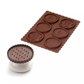 Силиконовa форма и кутер за коледни бисквити "Cookie xmas Slim"