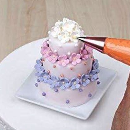 Силиконова форма - торта три етажа / кекс - SF148