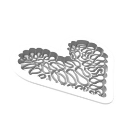 Силиконова форма сърце "Level Hearts 580"