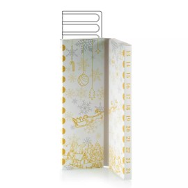 Комплект кутия + две вложки за бонбони "Коледен календар"