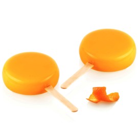 Силиконова форма за сладолед "GEL19B Round" кръгче - 2 гнезда