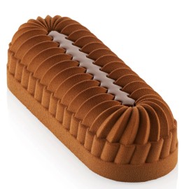 Силиконова форма елипса "Pleincoeur buche 860"