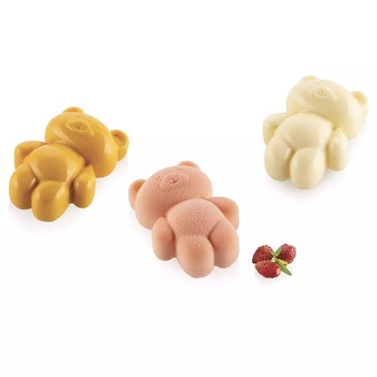 Силиконова форма сърце "TEDDY BEAR XS 20" Меченце