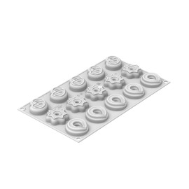 Силиконова форма "DANISH COOKIES XS 15" Датски бисквитки