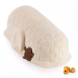 Силиконова форма "BUCHE IGLOO" Иглу пънче с пингвинчета