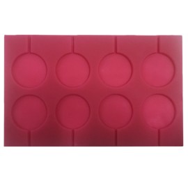 Силиконов калъп "Кръгли близалки - 8 гнезда"