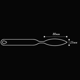Инструмент за листо 80x23мм