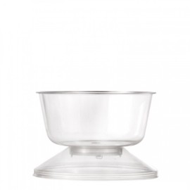 Прозрачна чаша с капак "Стефания - 200мл" 10бр.