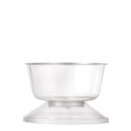 Прозрачна чаша с капак "Стефания - 200мл" 10бр.