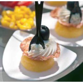 Бяла чинийка "9х9см"