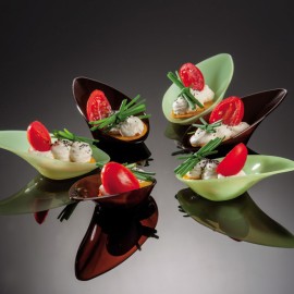 Черна лъжичка "10,5см" 10бр.