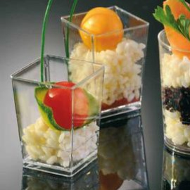 Прозрачна чаша "Квадрат - 175мл" 10бр.