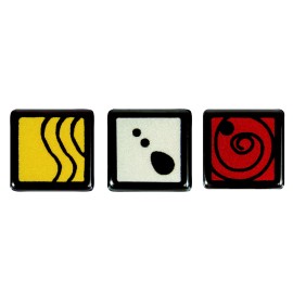 Напечатана форма за шоколад с трансфер "Квадрати"