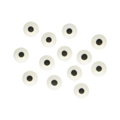 Захарна декорация - "Очи 1см" - 64 броя