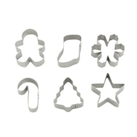 Комплект метални кутери "Коледни - 6 елемента асорти"