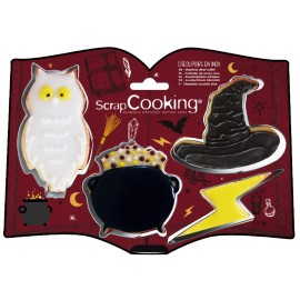 Комплект метални кутери "Магйосник Хари Потър" - 4 елемента