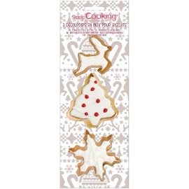 Комплект метални кутери "Елен, елха и снежинка"